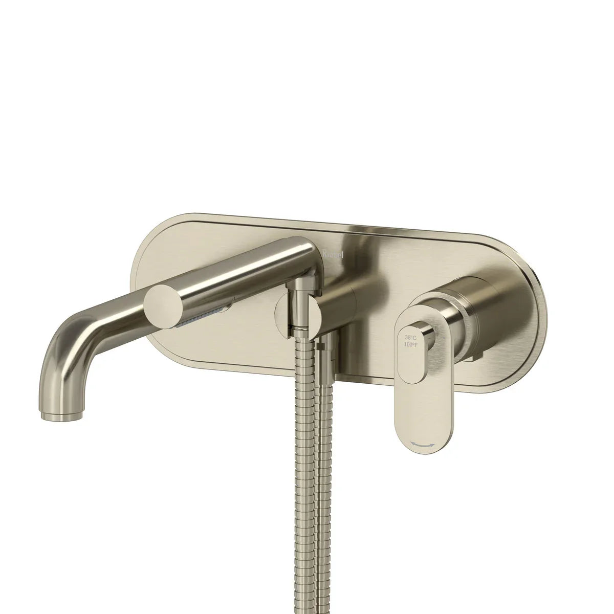 Riobel Arca Wall Mount Thermostatic/Pressure Balance Tub Filler Trim Only - 5 GPM