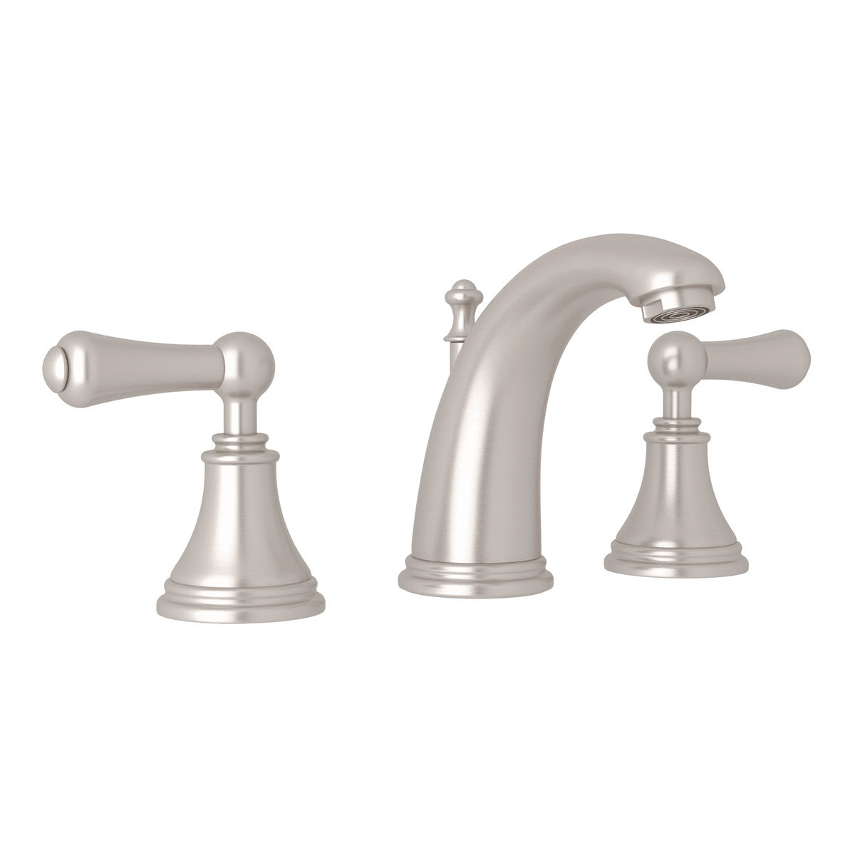 Robinet de lavabo écarté Perrin & Rowe, modèle géorgien, avec levier en métal