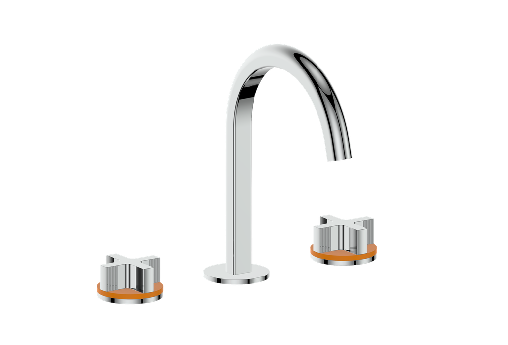 Vogt Mond 8" C.C. Lavatory Faucet With Pop-Up Drain - Cross Handle