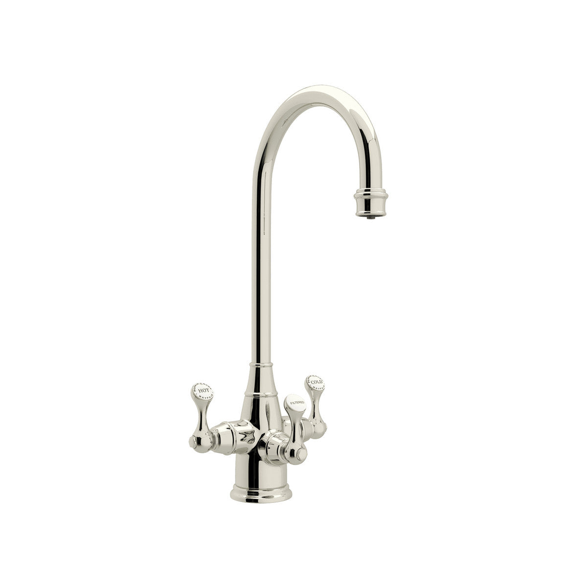 Perrin & Rowe Georgian Era Filtration 3-Lever Bar And Food Prep Faucet 1.5 GPM