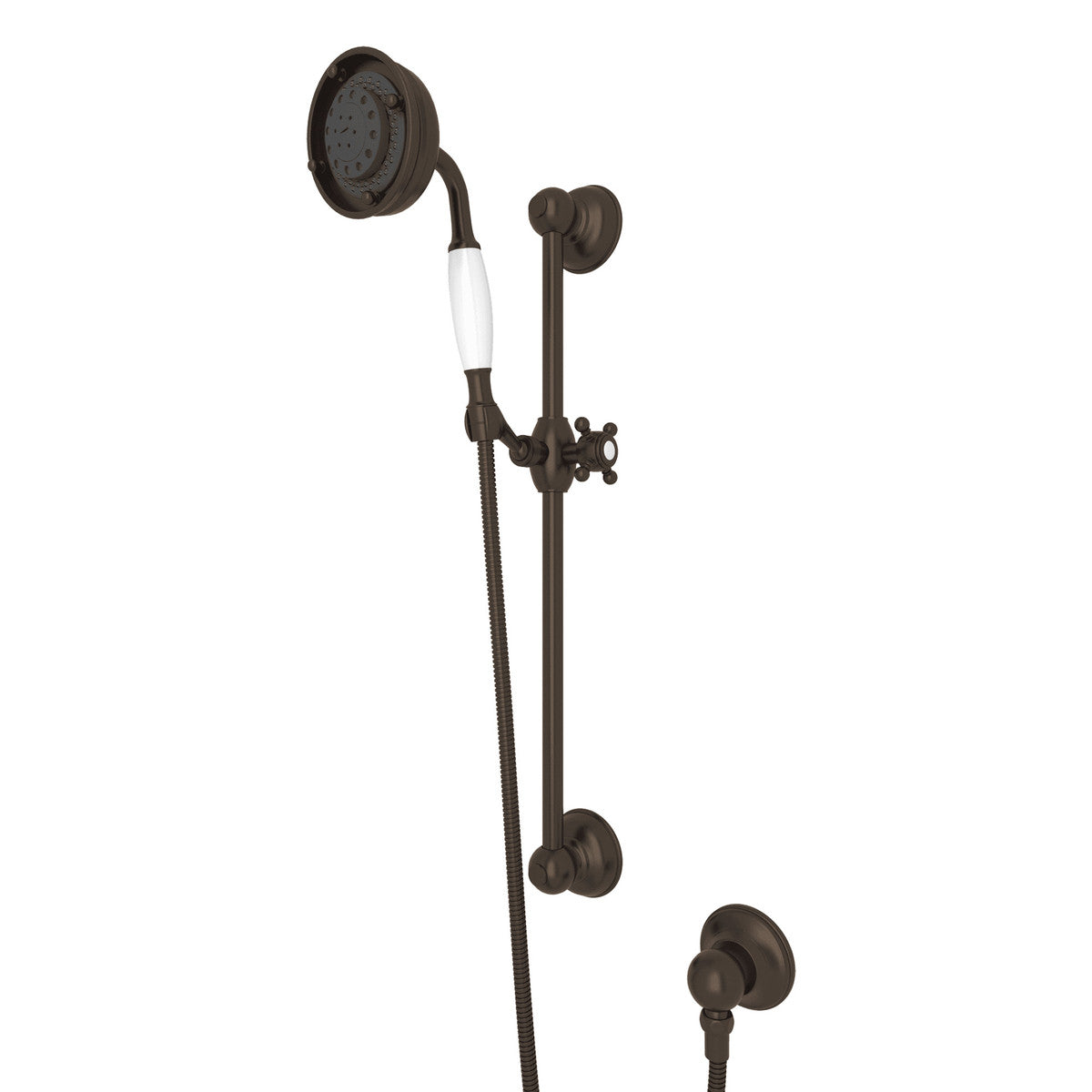 Rohl Handshower Set With 22" Slide Bar And 3-Function Handshower - 1310