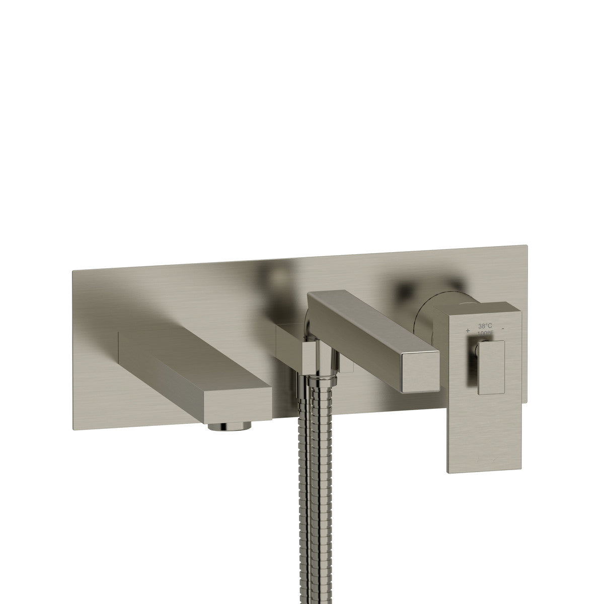 Riobel Kubik Wall Mount Thermostatic/Pressure Balance Tub Filler Trim