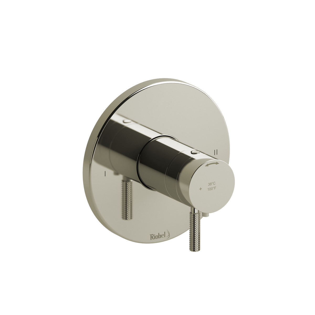 Riobel Riu 1/2" Thermostatic & Pressure Balance Trim With Up To 3 Functions, Knurled Handles