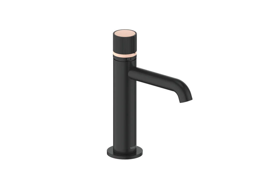 Vogt Mond Single Hole Lavatory Faucet with Pop-Up Drain in Matte Black