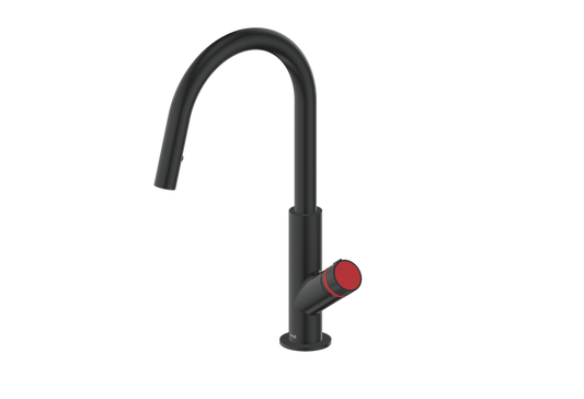 Vogt Mond 16" Kitchen Faucet in Matte Black, KF.16M1.1504.MB