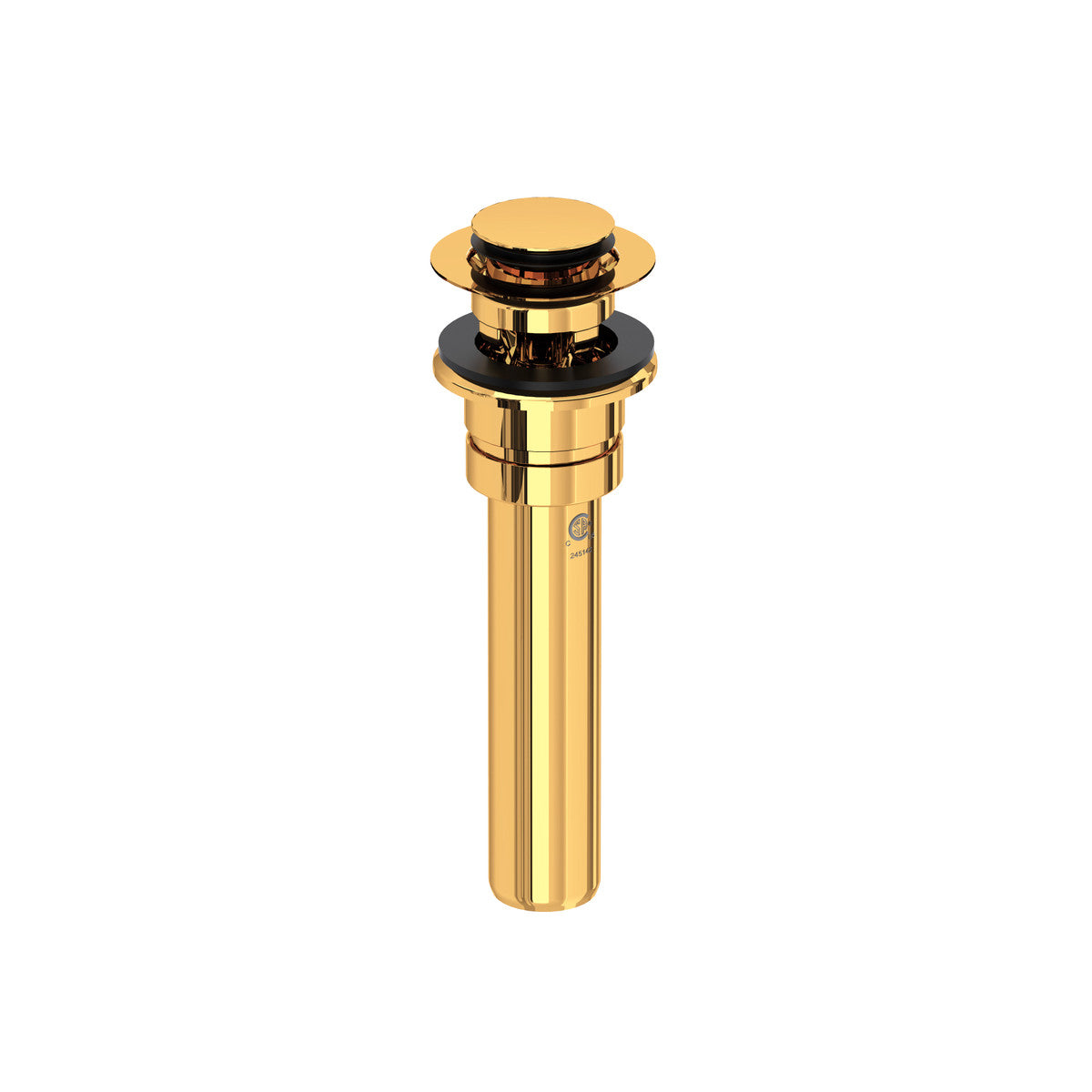Perrin & Rowe Lavatory Push Drain With Overflow With 5 Inch Tailpiece - U.0127DOF