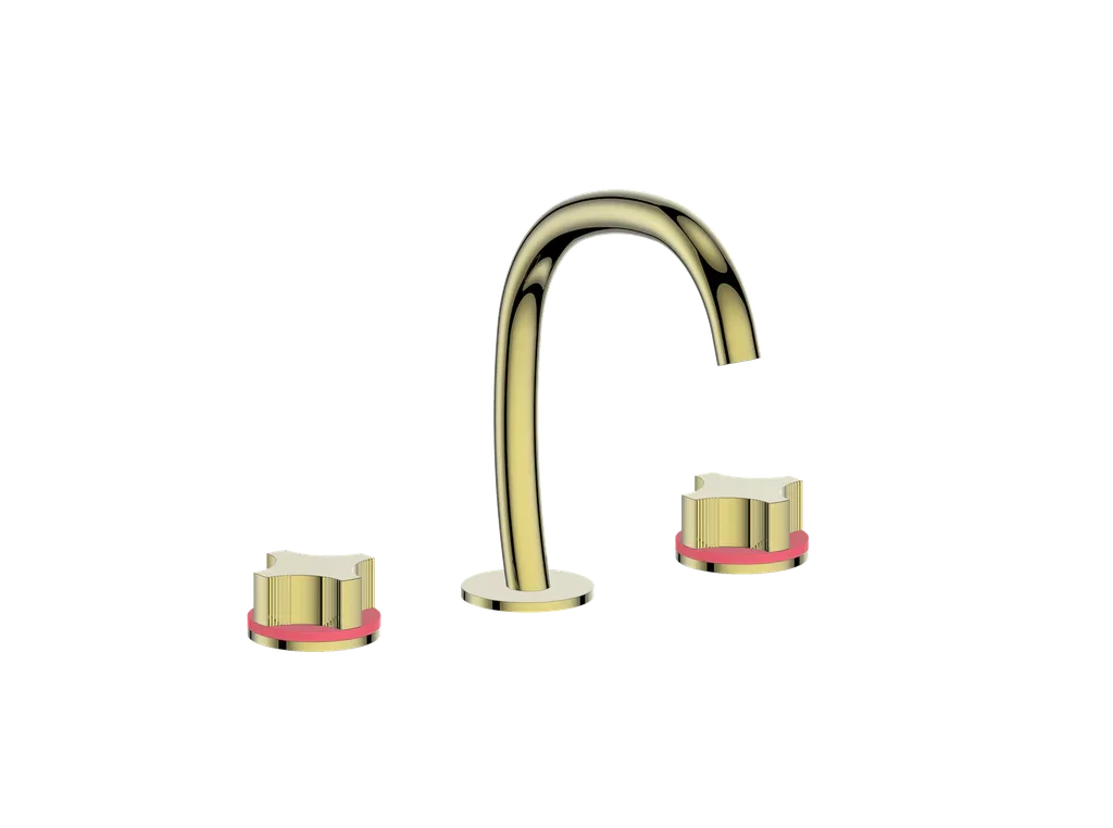 Vogt Mond 8" C.C. Lavatory Faucet With Pop-Up Drain - Crescent Handle - BF.M2.1331