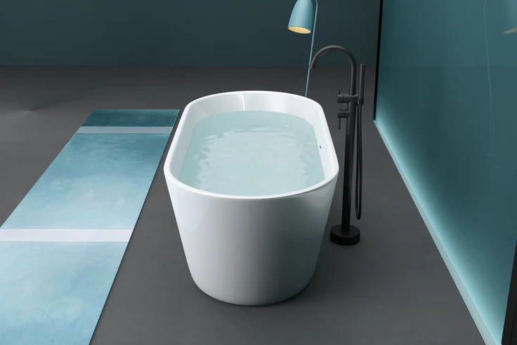 Kodaen Allure One-Piece Free-Standing Bathtub Glossy White