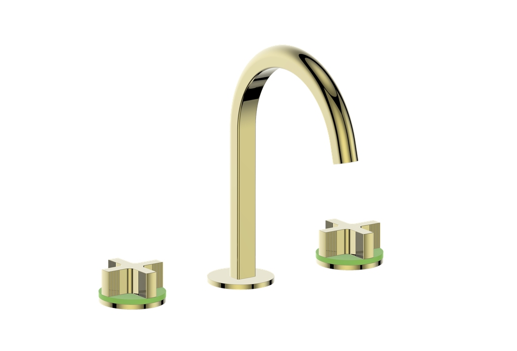 Vogt Mond 8" C.C. Lavatory Faucet With Pop-Up Drain - Cross Handle