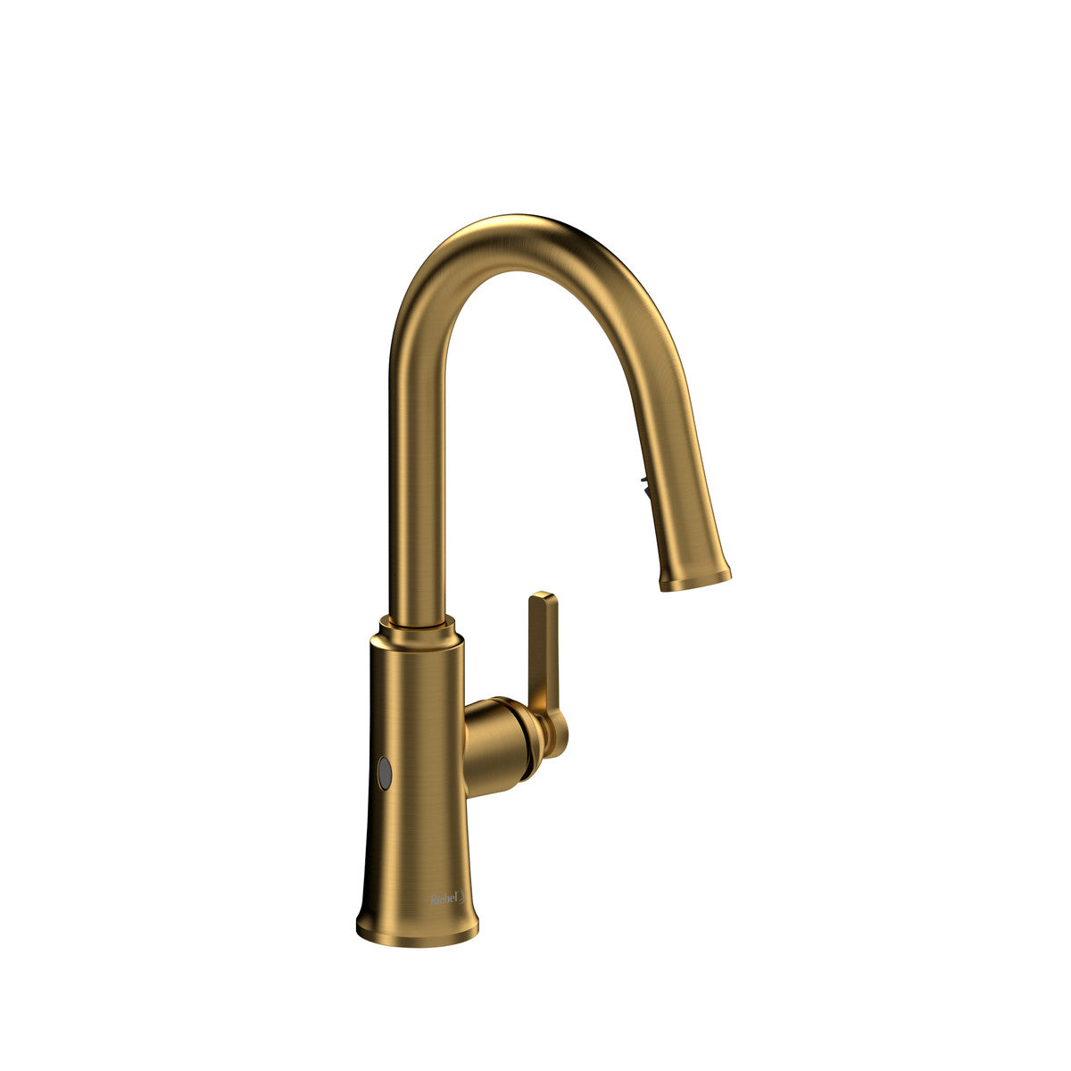 Riobel Trattoria Pull-Down Touchless Kitchen Faucet With C-Spout Dual Spray 1.5 GPM