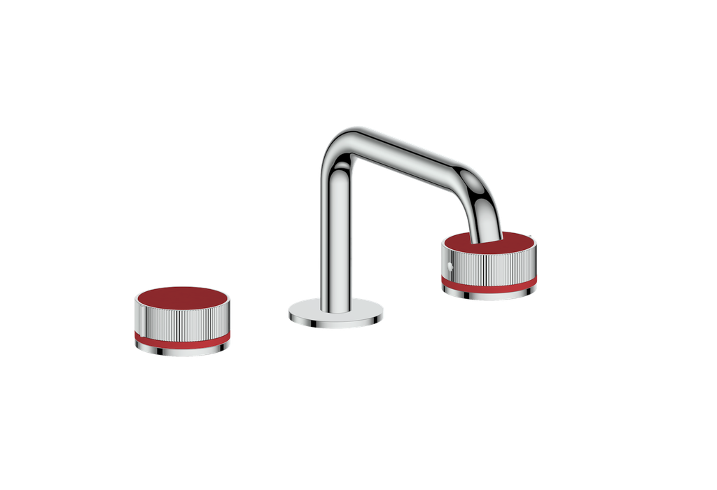 Vogt Mond 8" C.C. Lavatory Faucet With Pop-Up Drain Angular Spout in Chrome