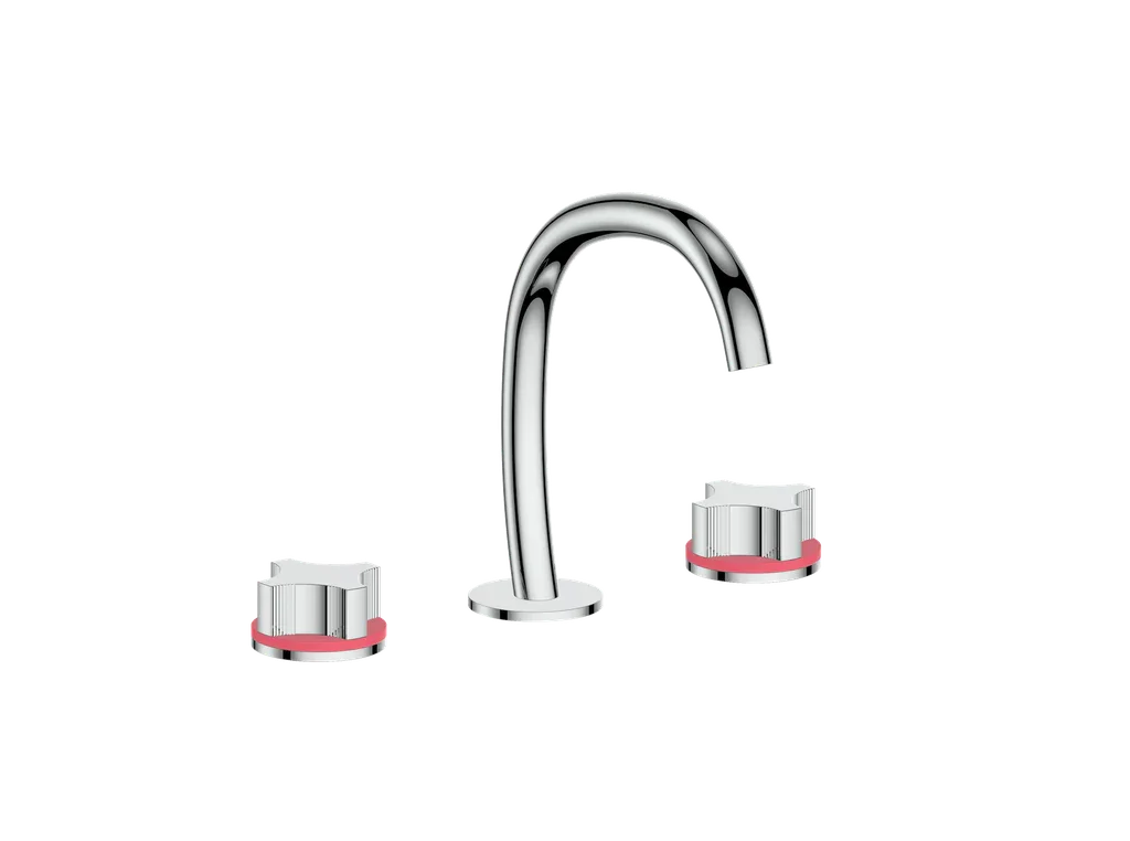 Vogt Mond 8" C.C. Lavatory Faucet With Pop-Up Drain - Crescent Handle - BF.M2.1331