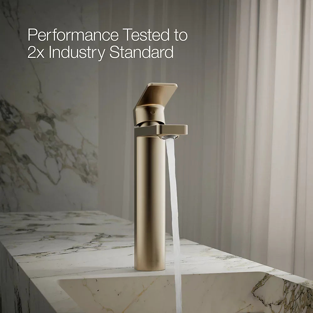 Kohler Parallel Tall Single-Handle Bathroom Sink Faucet, 1.2 GPM