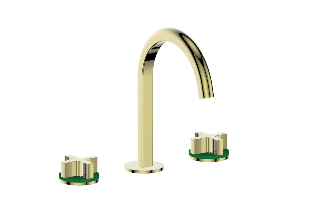 Vogt Mond 8" C.C. Lavatory Faucet With Pop-Up Drain - Cross Handle