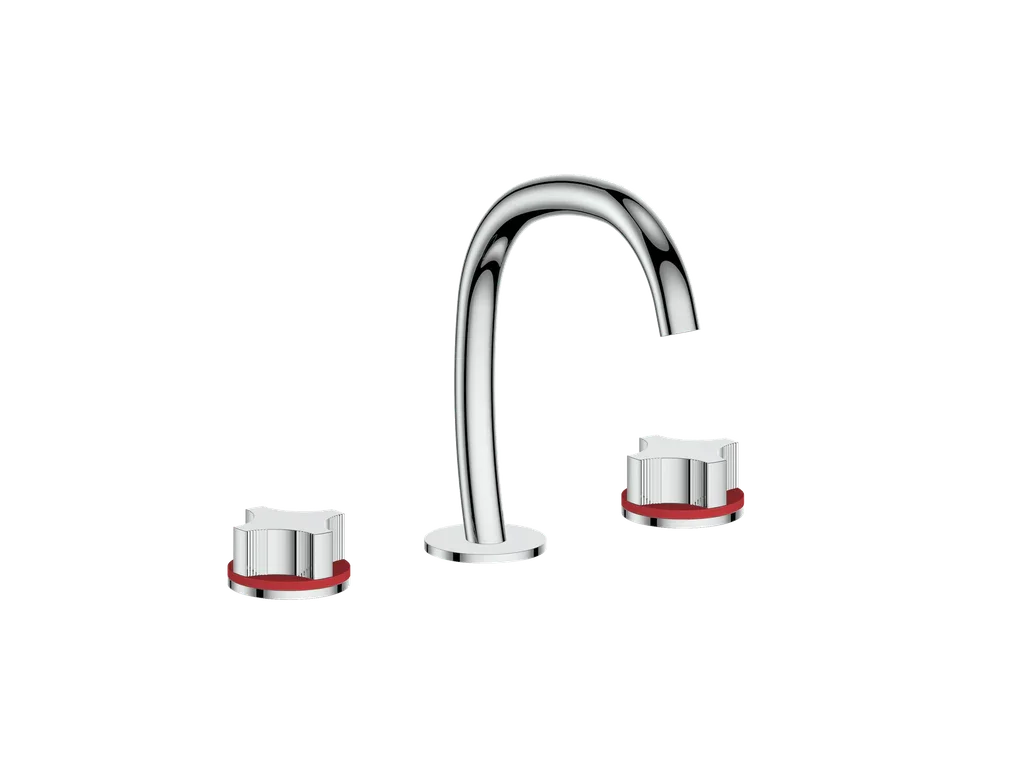 Vogt Mond 8" C.C. Lavatory Faucet With Pop-Up Drain - Crescent Handle - BF.M2.1331