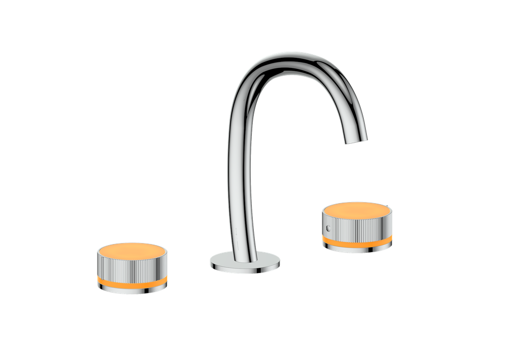 Vogt Mond 8" C.C. Lavatory Faucet With Pop-Up Drain - Moon Handle - BF.M1.1331