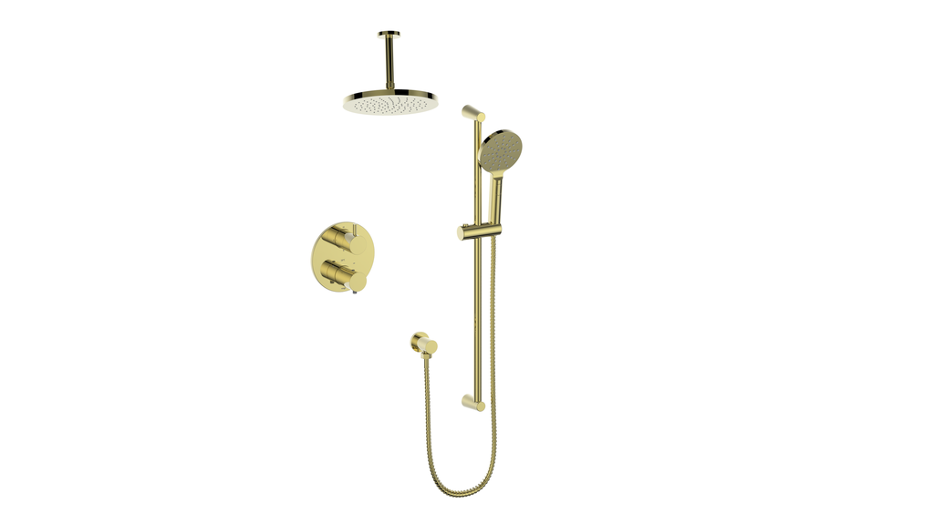 Vogt Wörgl 2-Way Thermostatic Shower System With Rough-In Valve - SET.OR.220.220