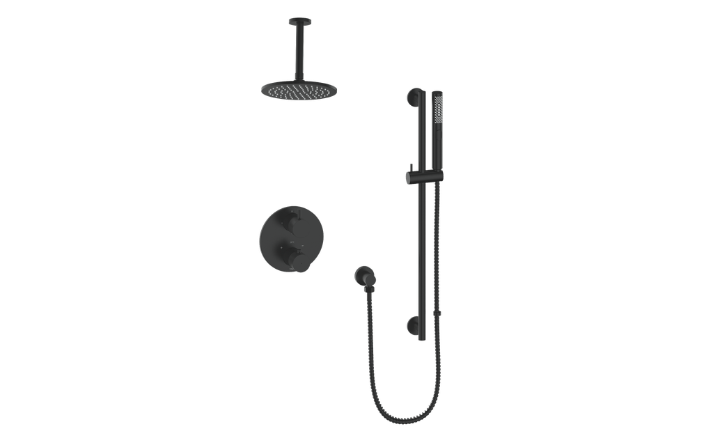 Vogt Drava 2-Way Thermostatic Shower System with Rough-In Valve