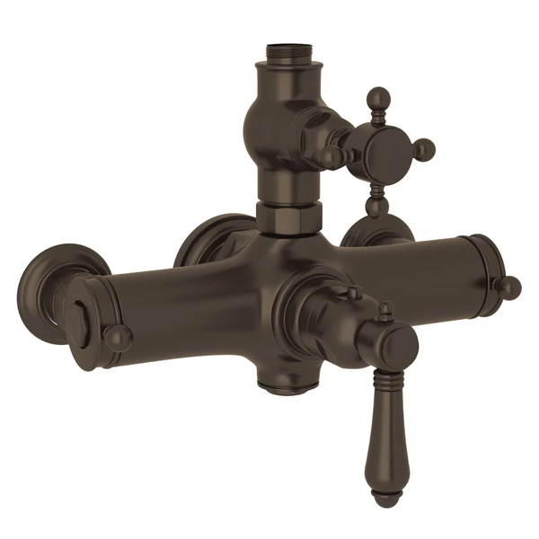 Rohl Acqui Exposed Therm Valve With Volume And Temperature Control, Cross Handles - A4917XM