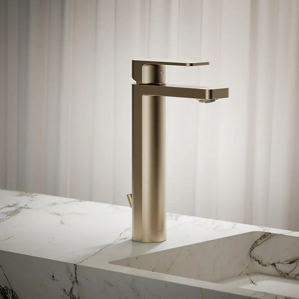 Kohler Parallel Tall Single-Handle Bathroom Sink Faucet, 1.2 GPM