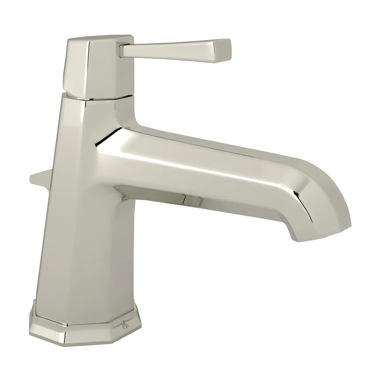 Perrin & Rowe Deco Single Hole Single Lever Bathroom Faucet, Metal Lever Handle