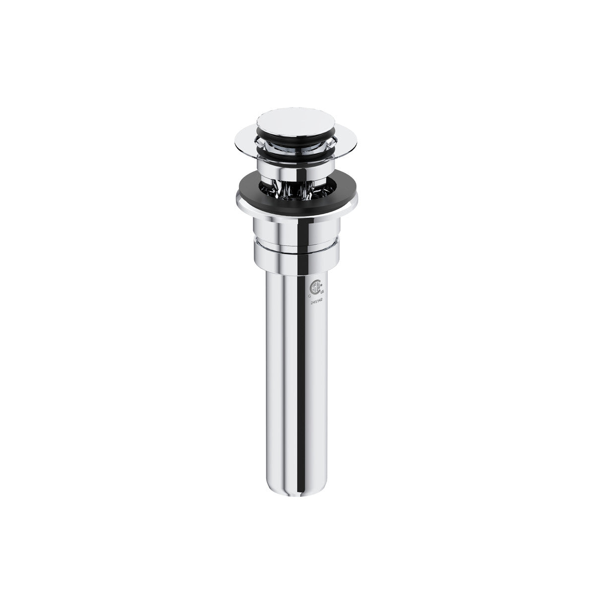Perrin & Rowe Lavatory Push Drain With Overflow With 5 Inch Tailpiece - U.0127DOF