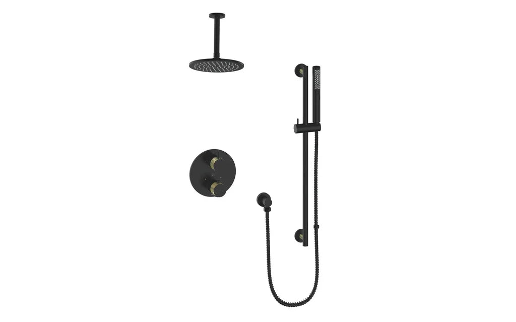 Vogt Drava 2-Way Thermostatic Shower System with Rough-In Valve