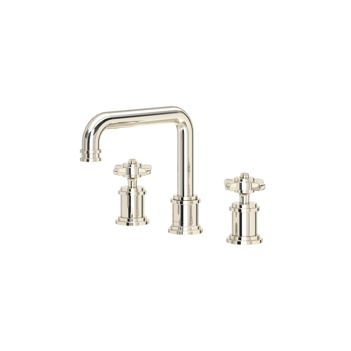 Perrin & Rowe Armstrong Widespread Lavatory Faucet With U-Spout - Cross Handle