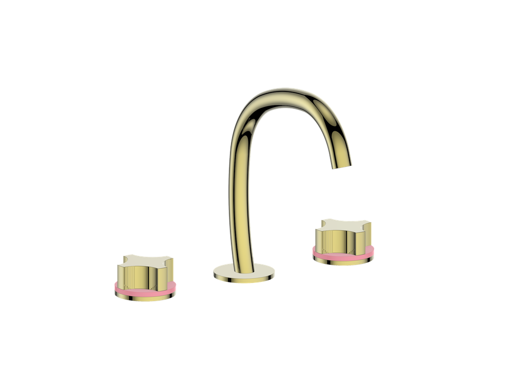 Vogt Mond 8" C.C. Lavatory Faucet With Pop-Up Drain - Crescent Handle - BF.M2.1331