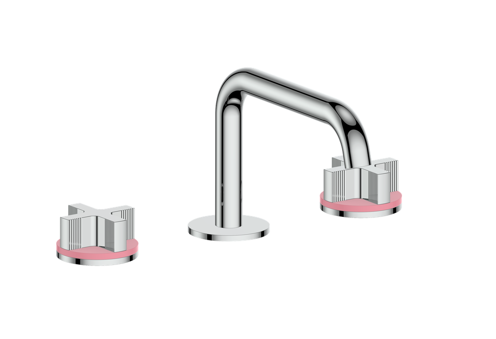 Vogt Mond 8" C.C. Lavatory Faucet With Pop-Up Drain Angular Spout in Chrome
