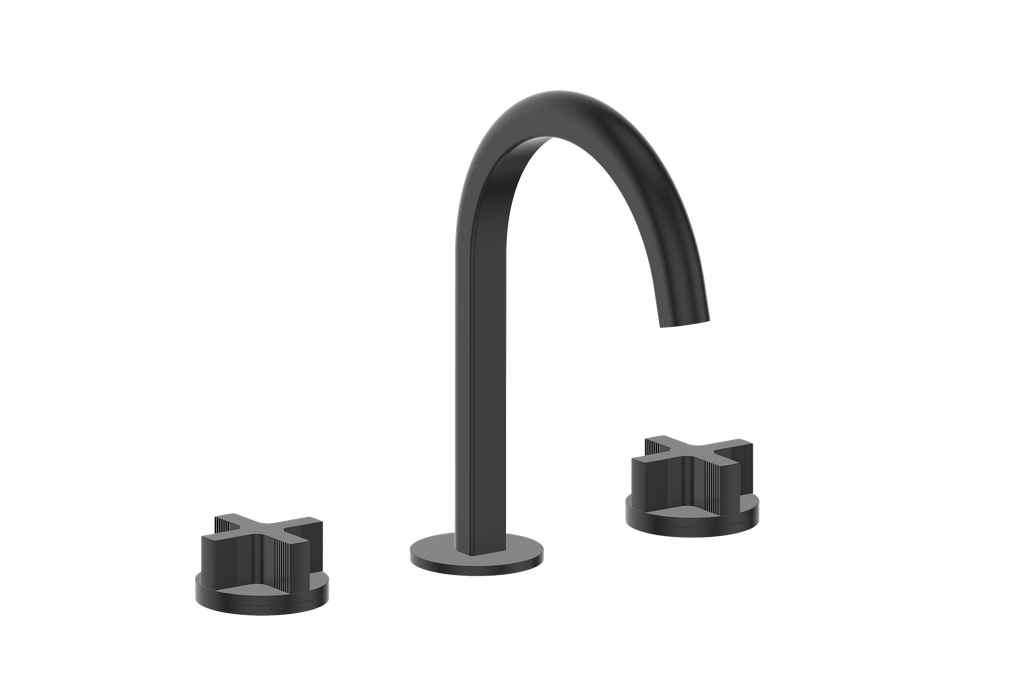 Vogt Mond 8" C.C. Lavatory Faucet With Pop-Up Drain - Cross Handle