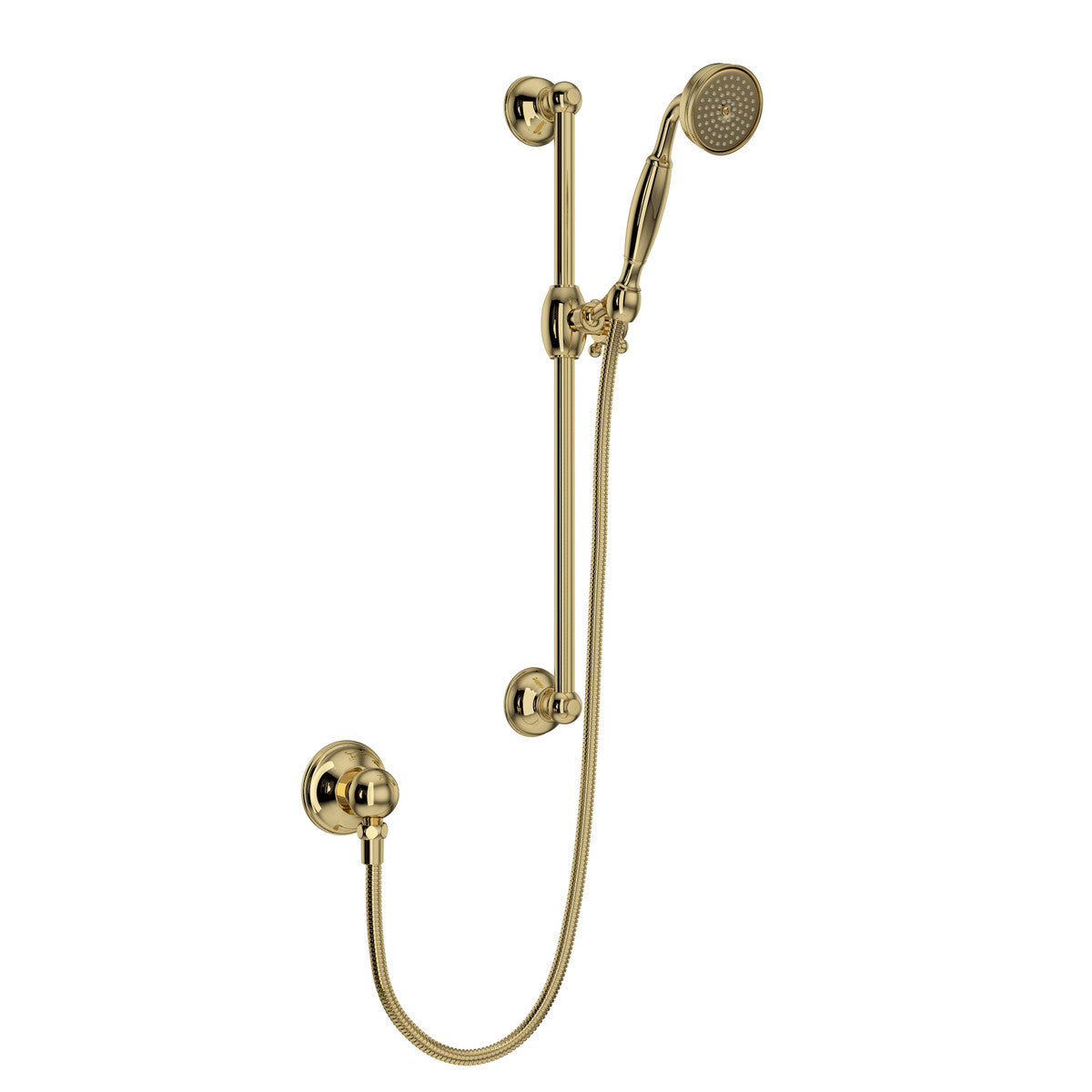 Rohl Handshower Set With 22" Slide Bar And Single Function Handshower - 1301E