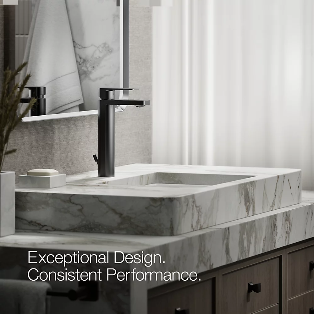 Kohler Parallel Tall Single-Handle Bathroom Sink Faucet, 1.2 GPM