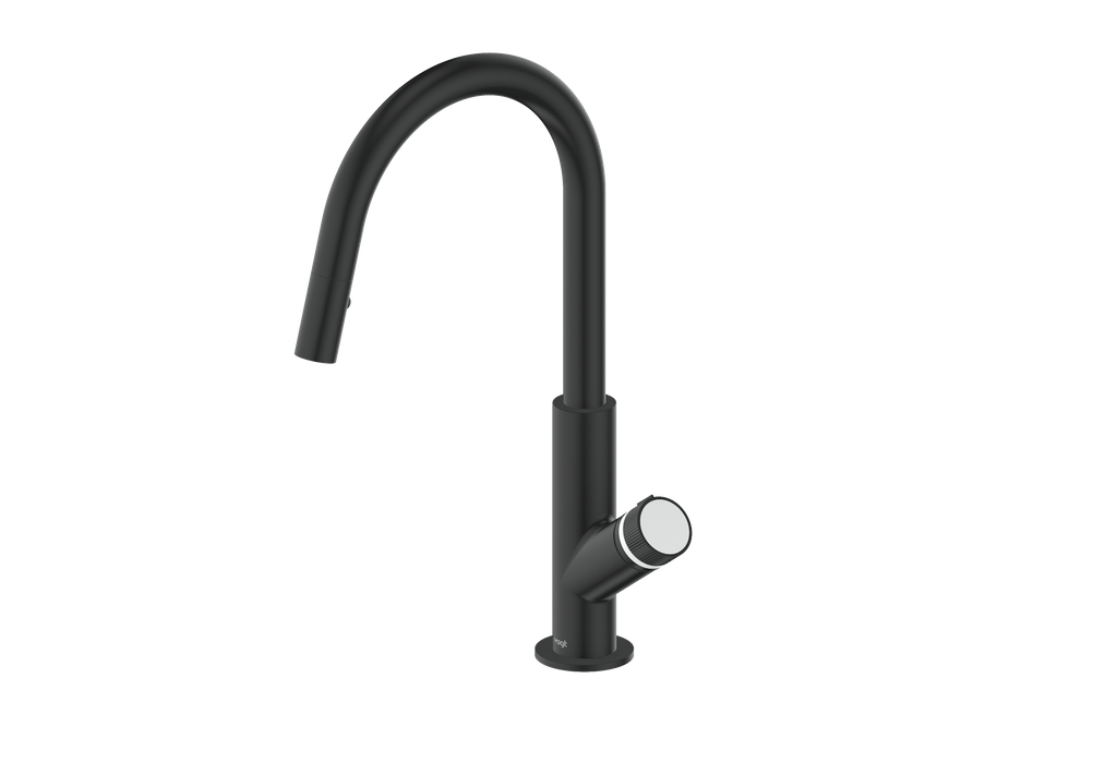 Vogt Mond 16" Kitchen Faucet in Matte Black, KF.16M1.1504.MB
