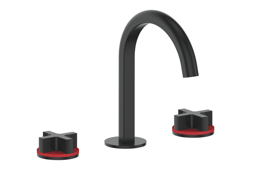 Vogt Mond 8" C.C. Lavatory Faucet With Pop-Up Drain - Cross Handle