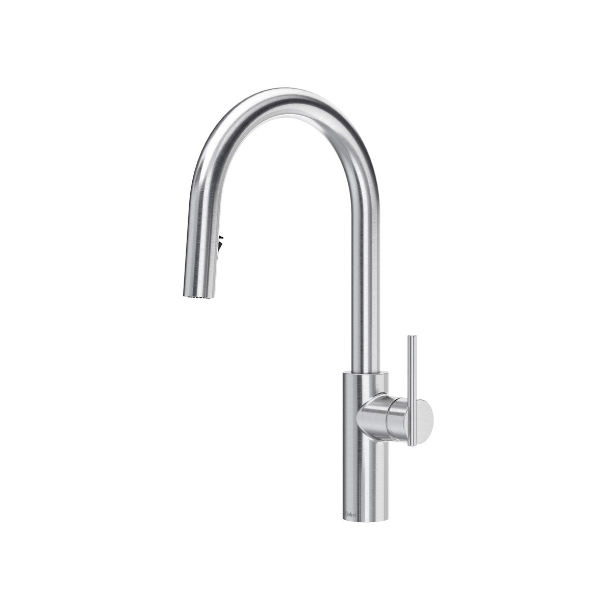 Riobel Lateral Pull-Down Kitchen Faucet With C-Spout Dual Spray 1.8 GPM