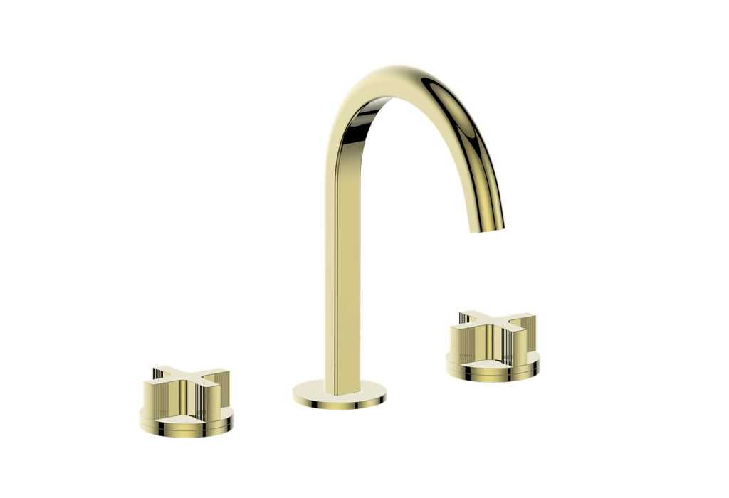 Vogt Mond 8" C.C. Lavatory Faucet With Pop-Up Drain - Cross Handle