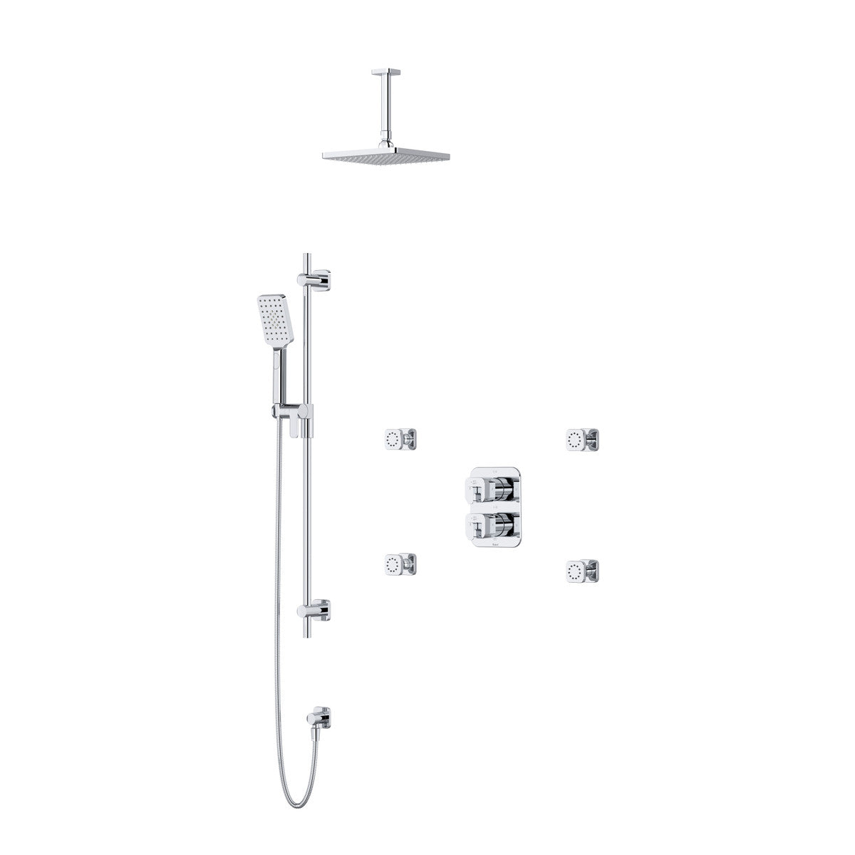 Riobel Equinox Shower Kit 446 With Rough-In Valve - KIT446EQN