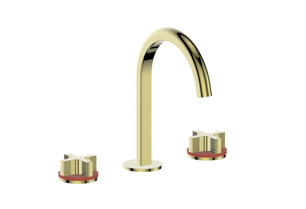 Vogt Mond 8" C.C. Lavatory Faucet With Pop-Up Drain - Cross Handle
