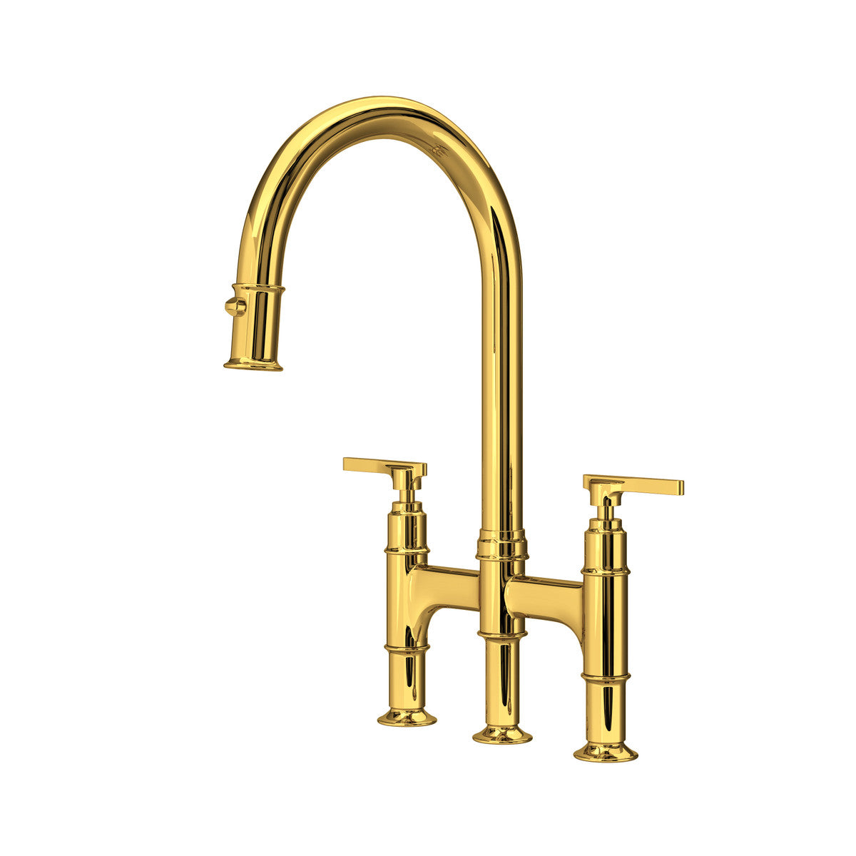 Perrin & Rowe Southbank Pull-Down Bridge Kitchen Faucet Dual Spray 1.8 GPM
