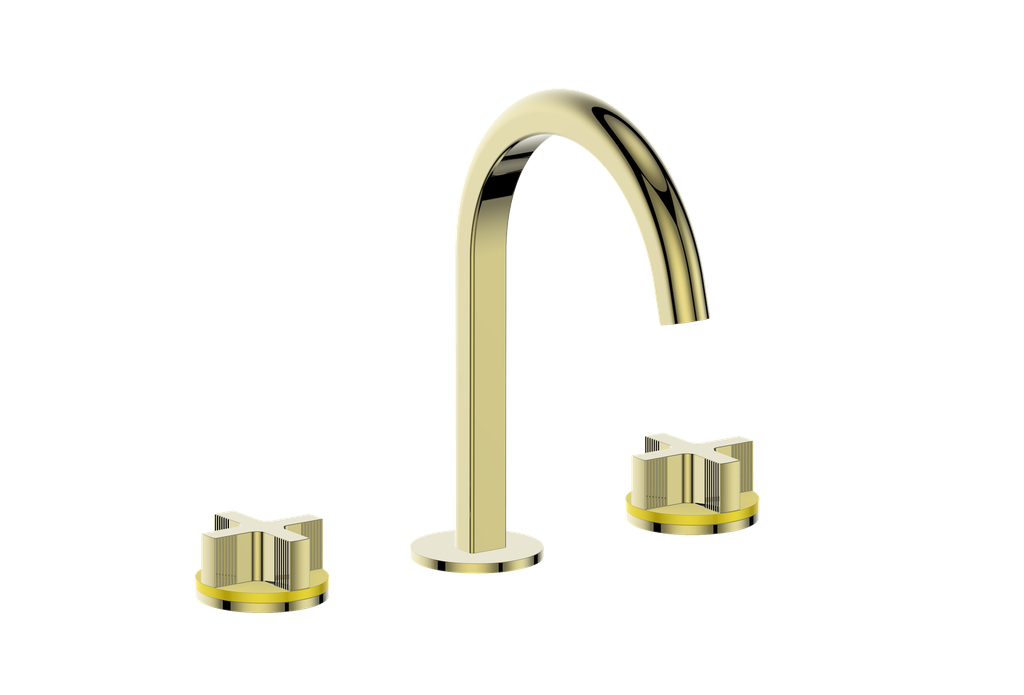 Vogt Mond 8" C.C. Lavatory Faucet With Pop-Up Drain - Cross Handle