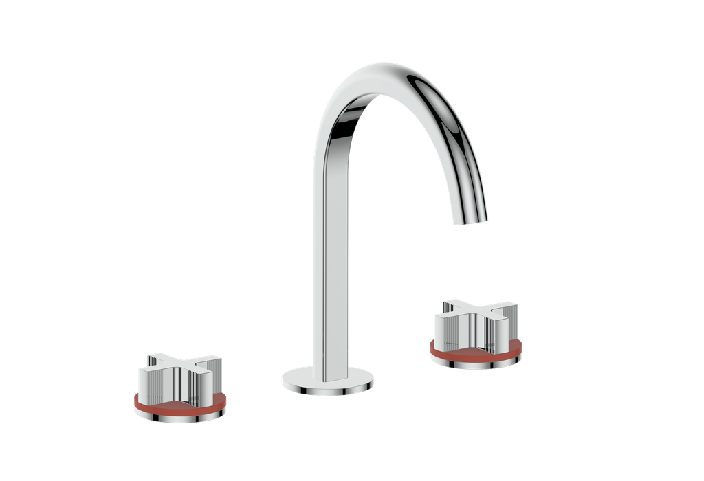 Vogt Mond 8" C.C. Lavatory Faucet With Pop-Up Drain - Cross Handle