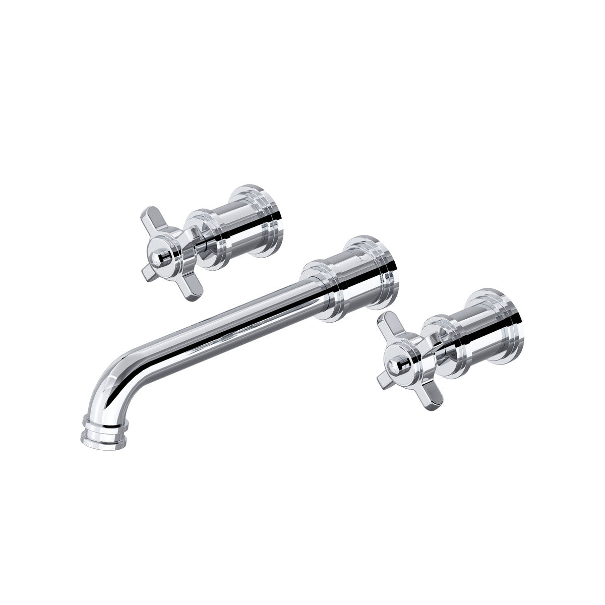 Perrin & Rowe Armstrong Wall Mount Lavatory Faucet Trim Only - Cross Handle