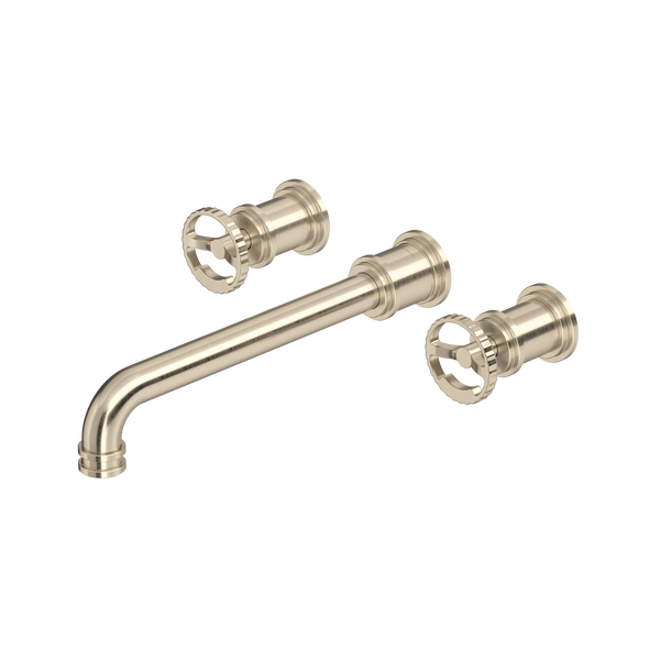 Perrin & Rowe Armstrong Wall Mount Tub Filler Trim Wheel Handles