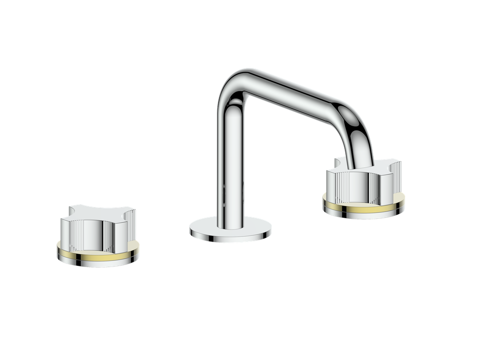 Vogt Mond 8" C.C. Lavatory Faucet With Pop-Up Drain Angular Spout in Chrome