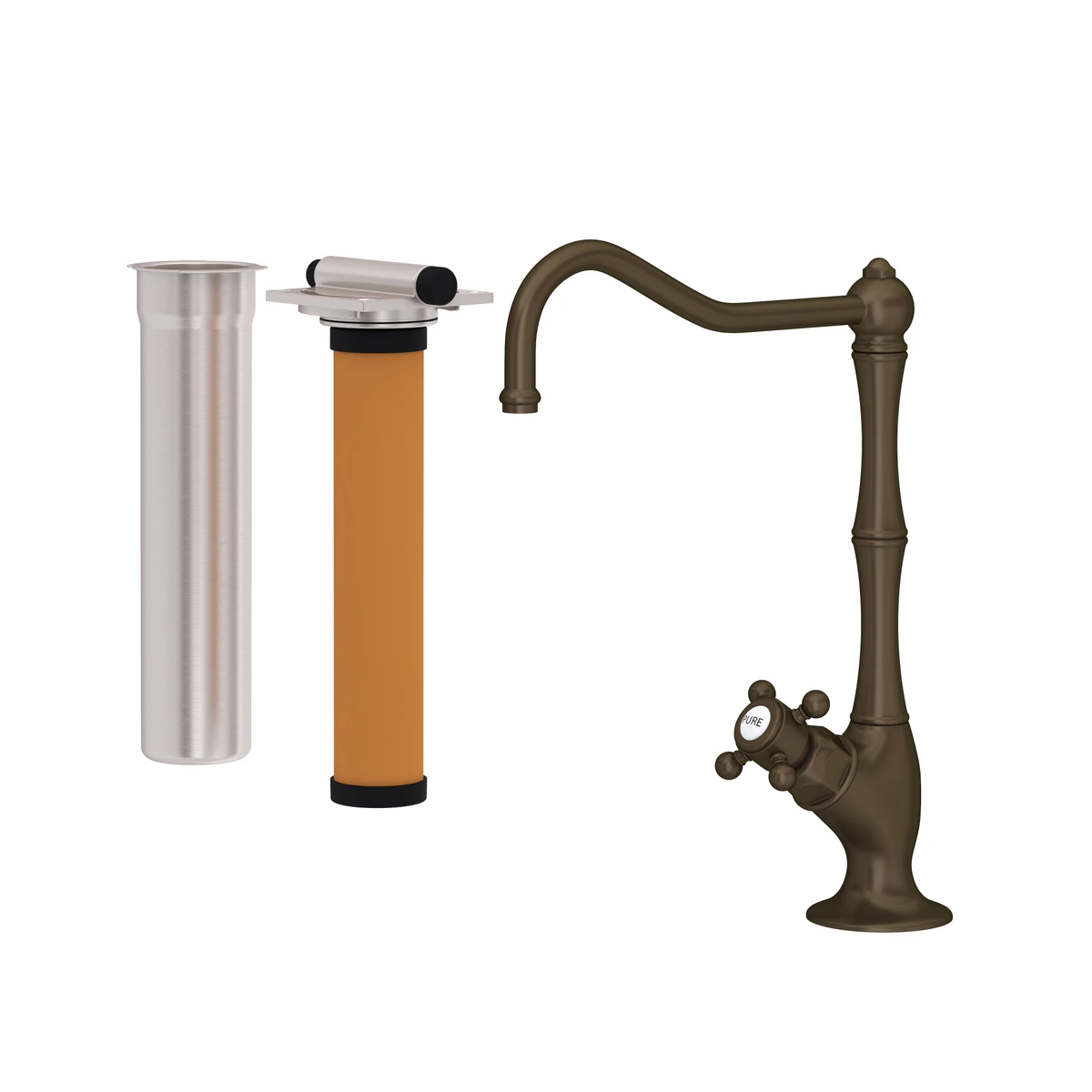 Rohl Acqui Filter Kitchen Faucet Kit Cross Handles - AKIT1435XM-2