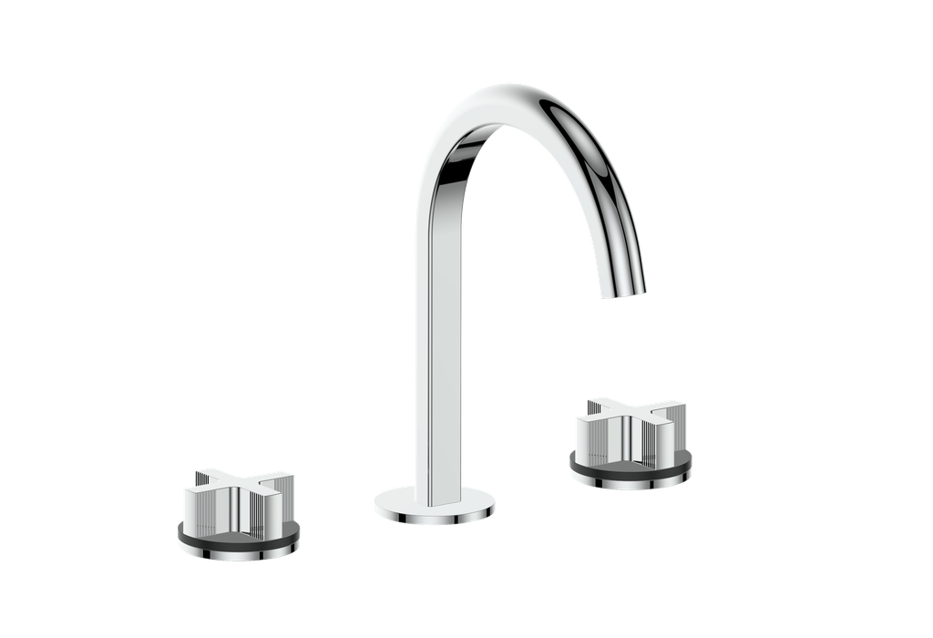 Vogt Mond 8" C.C. Lavatory Faucet With Pop-Up Drain - Cross Handle