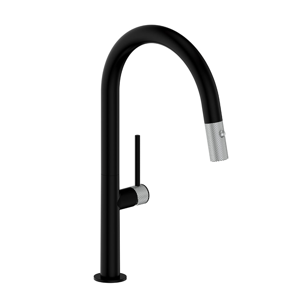 Vogt Drava Pull Down 16" Kitchen Faucet With C-Spout - KF.16D1.1214