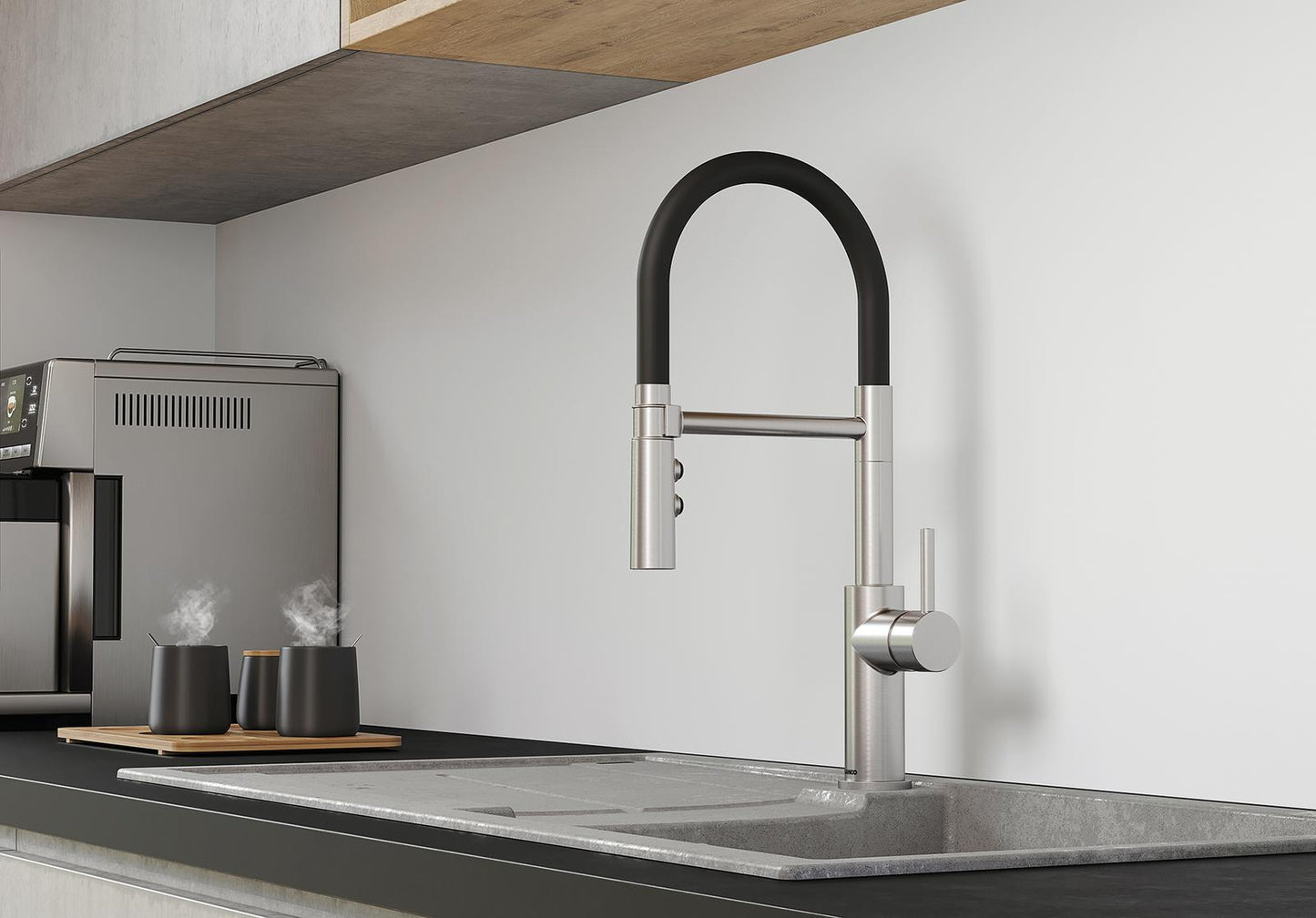 Blanco Catris Flexo Semi-Pro Pull-Down Faucet Dual Spray 1.5 GPM