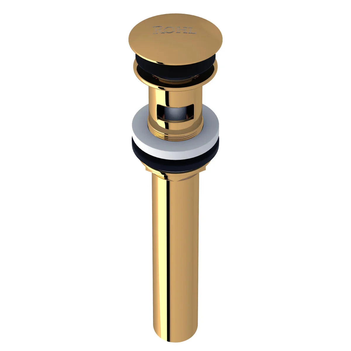 Rohl Lavatory Push Drain With Overflow With 6 Inch Tailpiece - 5447